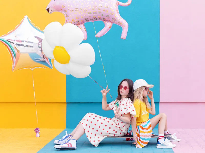 Folieballon Daisy Madelief Bloem feest decoratie verjaardag