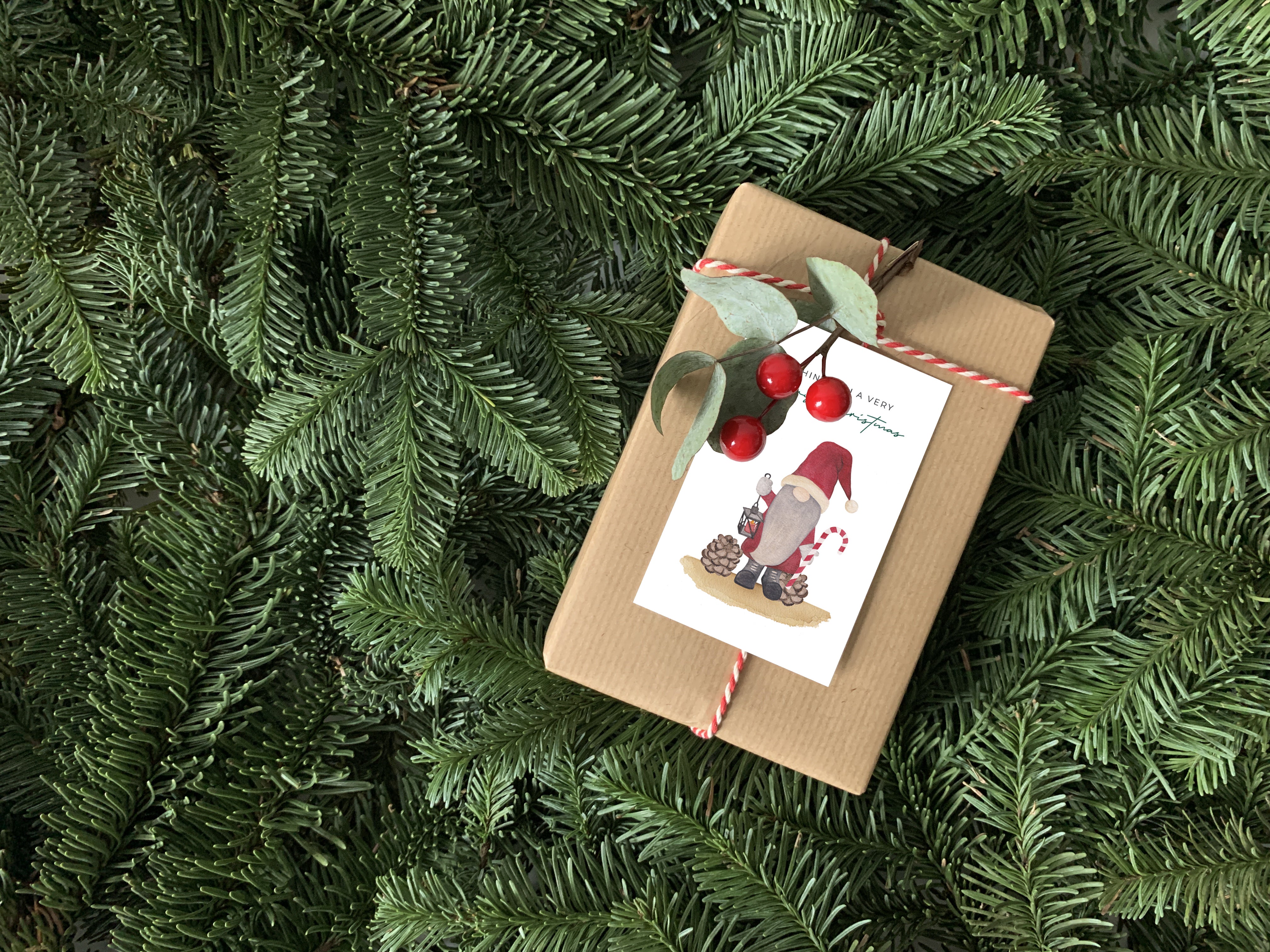 Christmasbox ‘Santa’s little helpers’ - 30 wenskaarten, 30 gifttags en 30 stickers