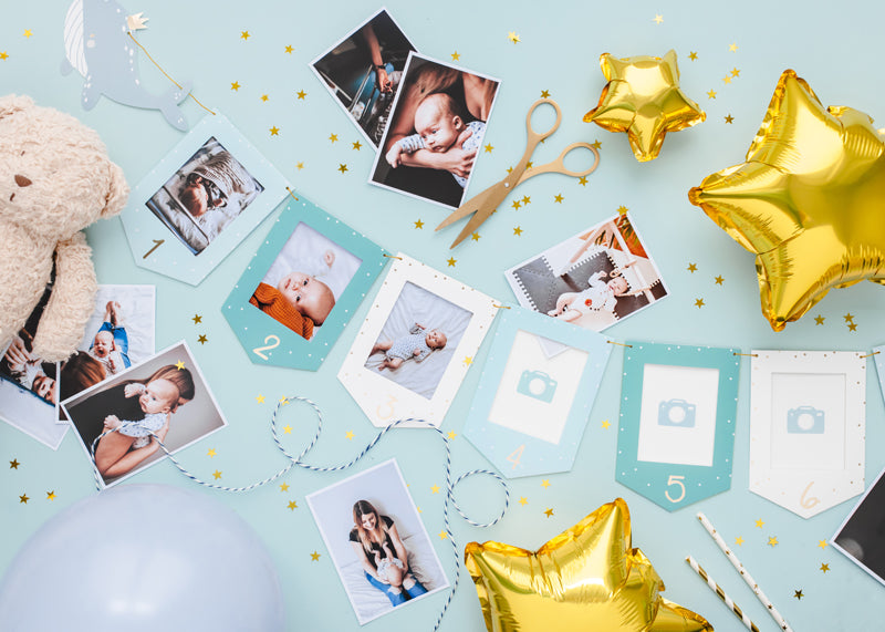 slinger fotokaders babyshower babyborrel baby geboorte decoratie feest