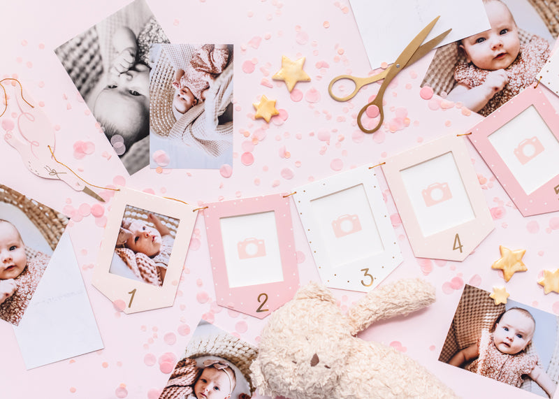 slinger fotokaders babyshower babyborrel baby geboorte decoratie feest