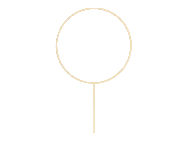 taart cake topper cirkel droogbloemen bloemen decoratie feest