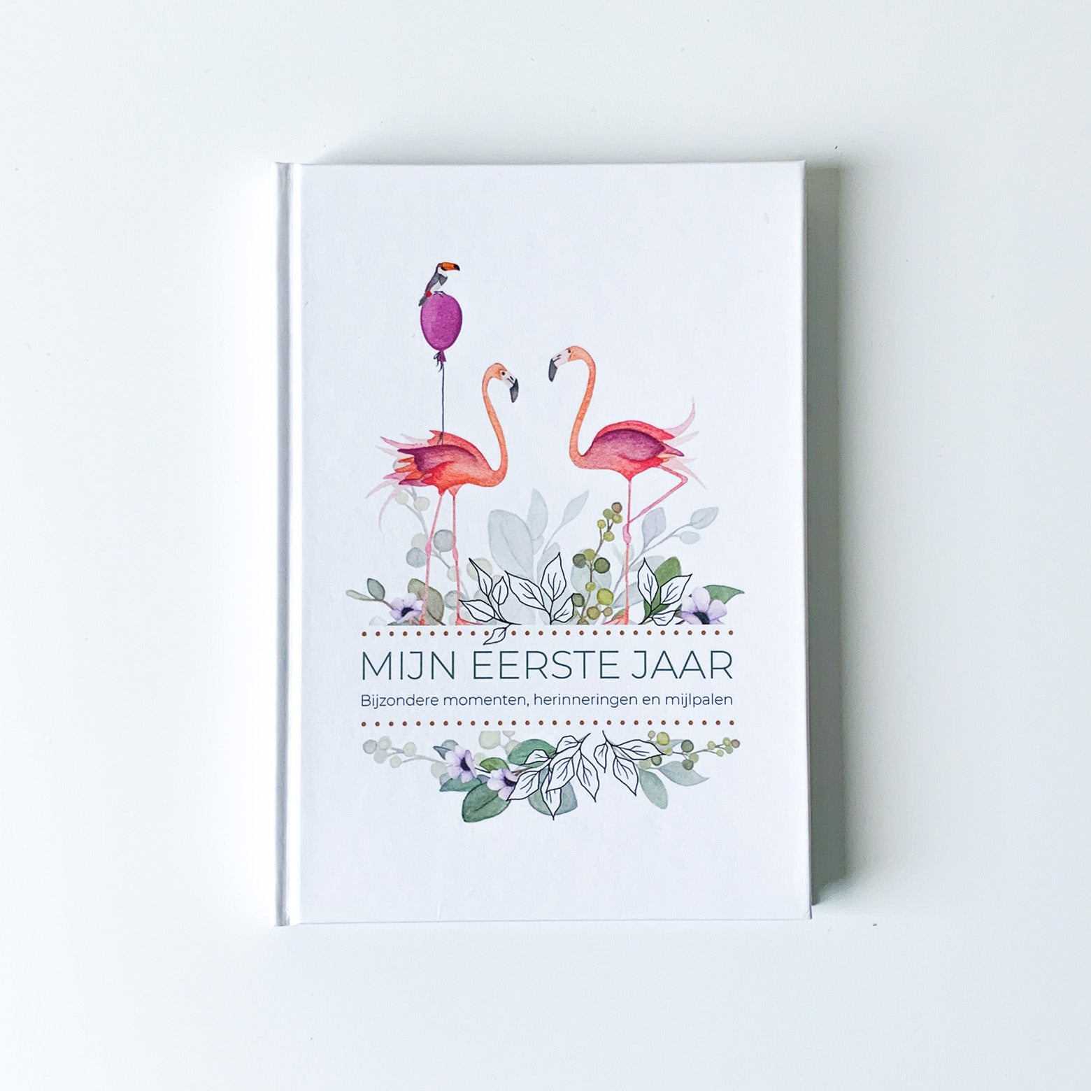 Invulboek 'Mijn eerste jaar' - Flamingo