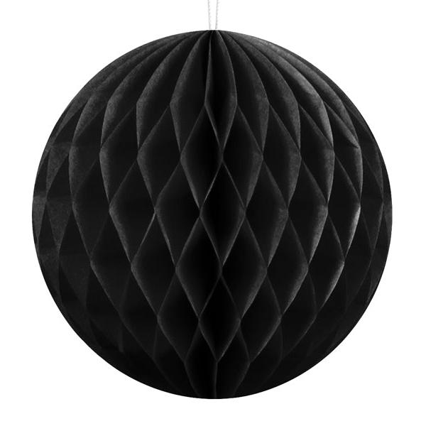 Honeycomb zwart rond tissuepapier vloepapier feest decoratie