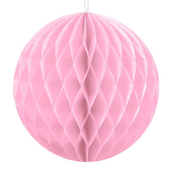 Honeycomb licht roze rond tissuepapier vloepapier feest decoratie