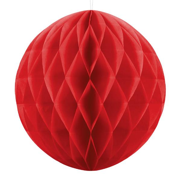 Honeycomb rood rond tissuepapier vloepapier feest decoratie