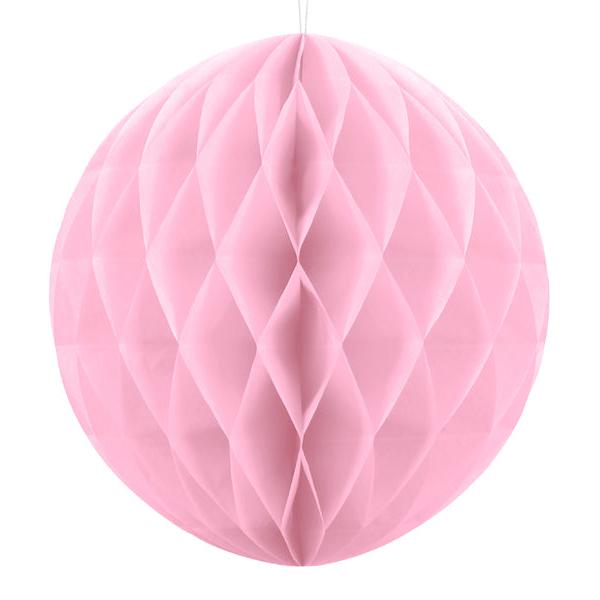 Honeycomb licht roze rond tissuepapier vloepapier feest decoratie