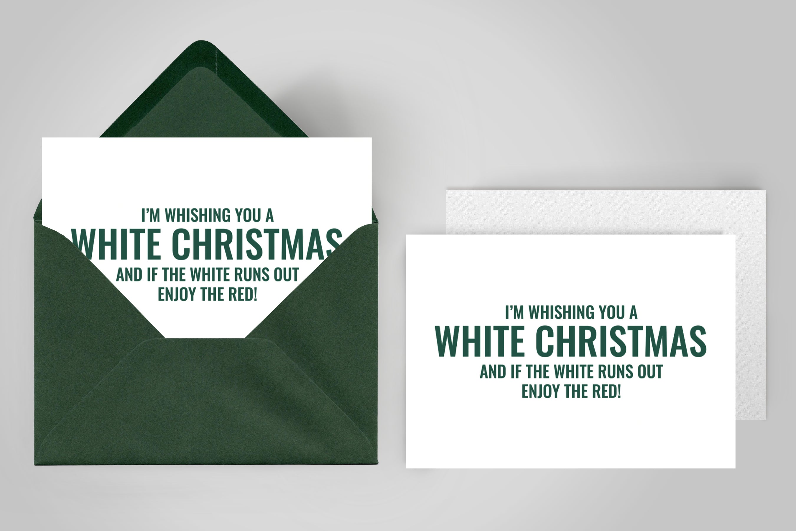 'White Christmas' Wenskaart - Christmas cheers