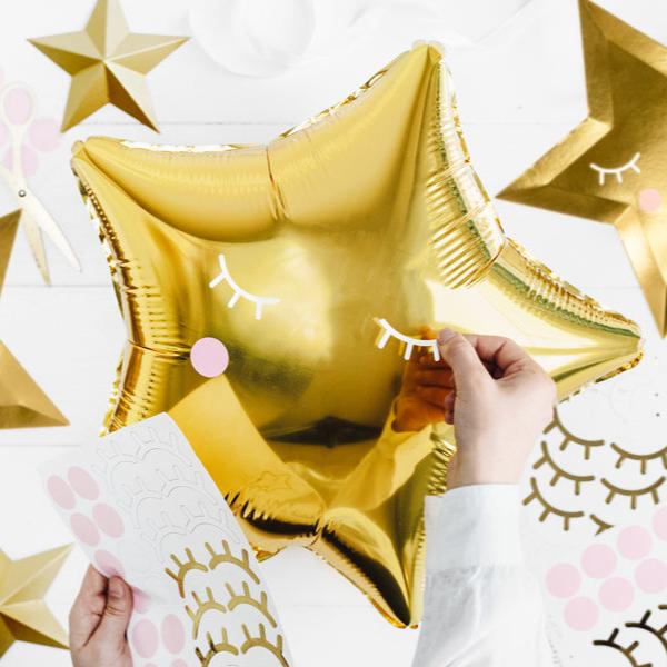 Ballonstickers Ogen en Blos - Decoreer zelf je ballonnen