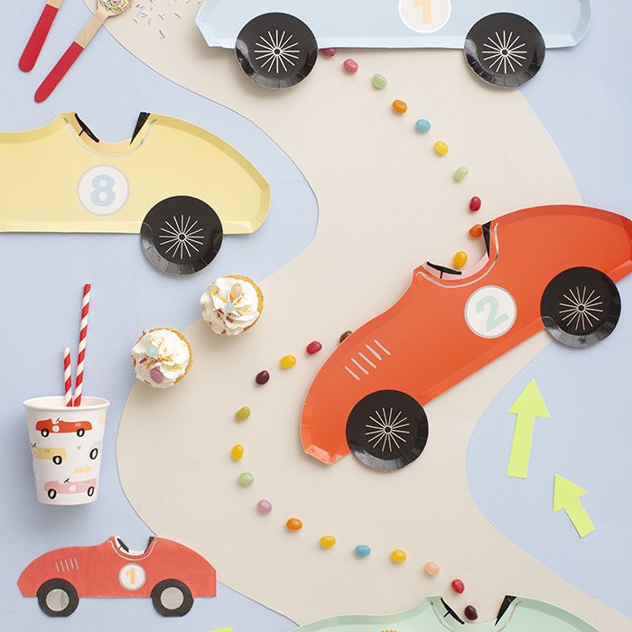 race auto bordjes borden Meri Meri feest decoratie