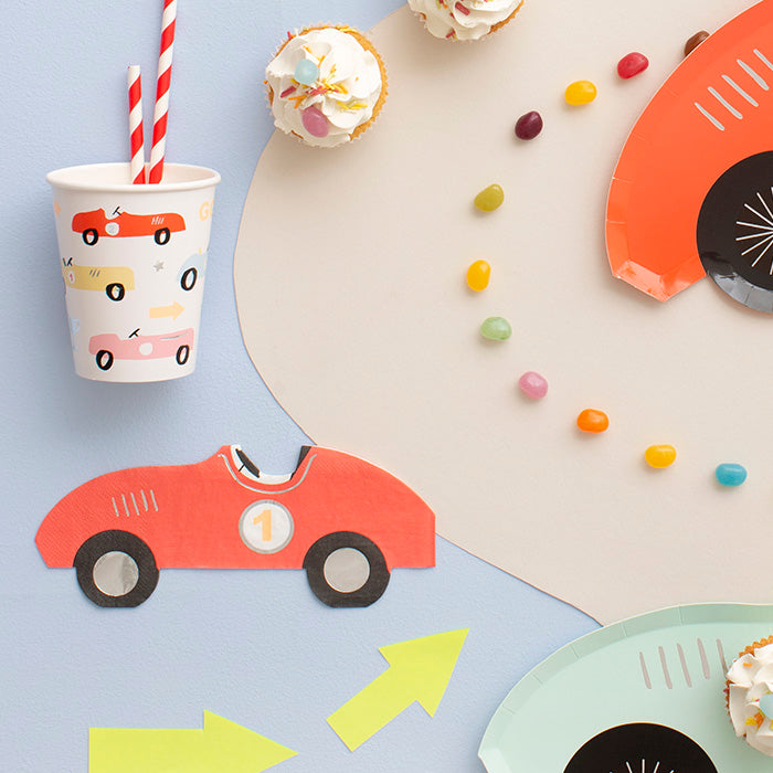 race auto servetten Meri Meri feest decoratie