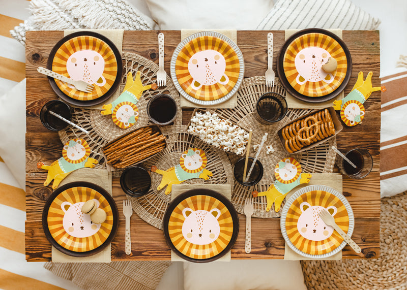 Leeuw servetten feest dieren safari jungle circus verjaardag