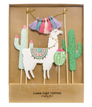 Lama / Cactus taarttopper