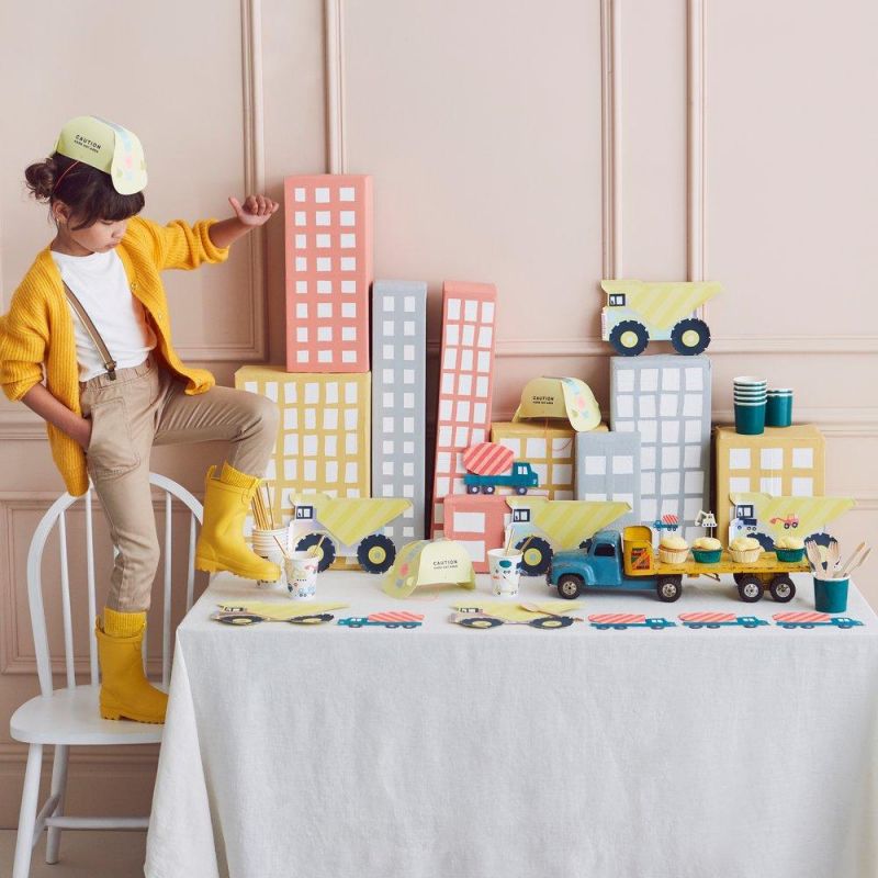 cupcake kit bouwvoertuigen meri meri party feest