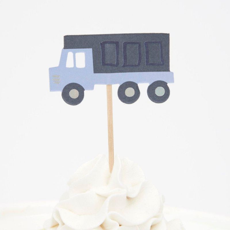cupcake kit bouwvoertuigen meri meri party feest
