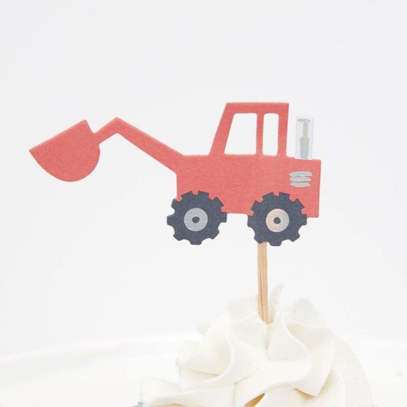 cupcake kit bouwvoertuigen meri meri party feest
