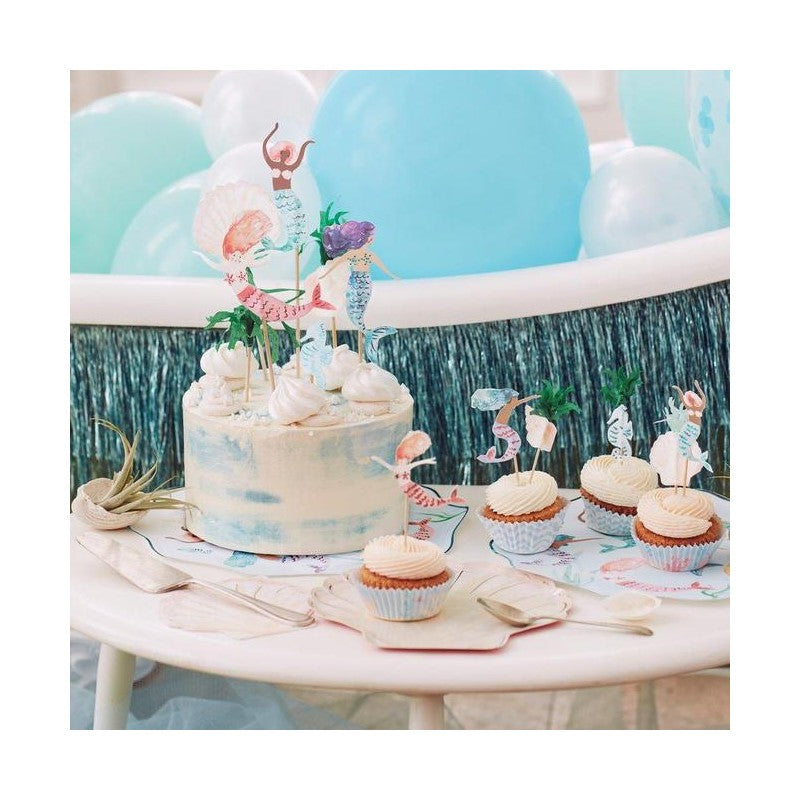 Zeemeermin cupcake kit - 24 cupcakes