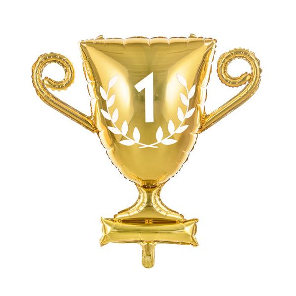 folieballon beker feest goud viering kampioen winnaar