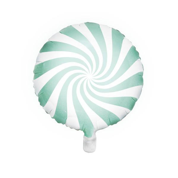 groen wit pastel snoepje snoep candy folieballon feest decoratie verjaardag