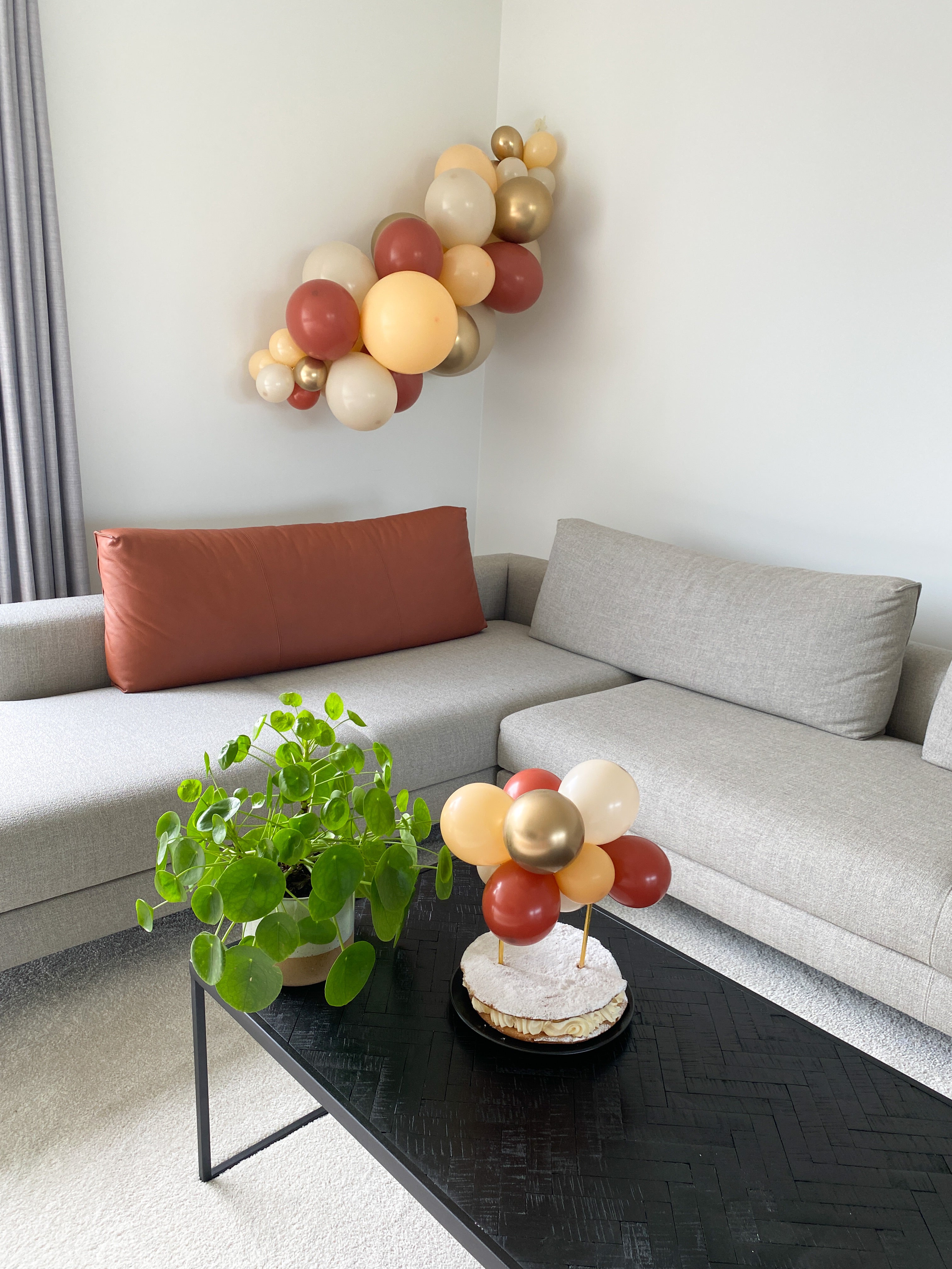 Taart topper mini ballonslinger 'Bohemian'