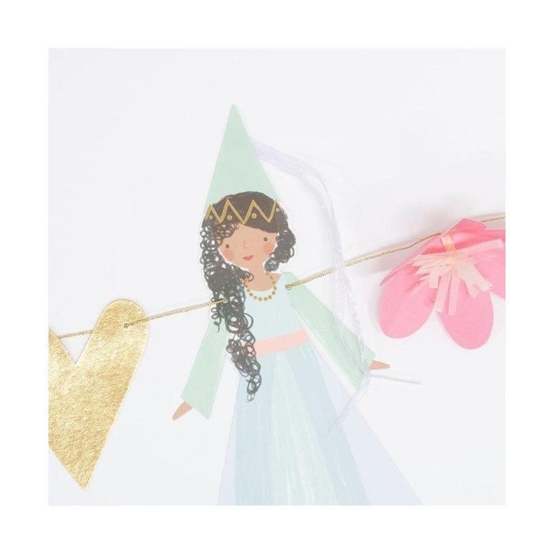 Prinses slinger feest decoratie verjaardag unicorn vlinder sprookjes bloemen hart kasteel