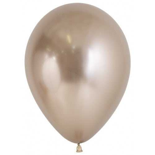 Ballon metallic champagne licht goud