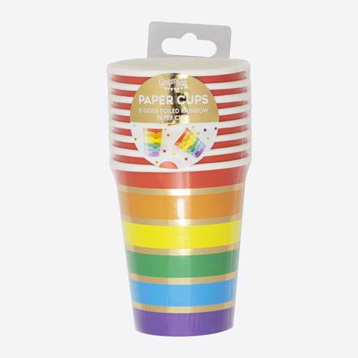 Beker regenboog kleurrijk decoratie feest verjaardag pride