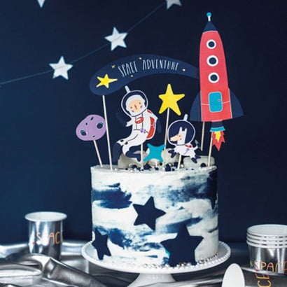 taarttopperscupcake topper space ruimte astronaut lucht