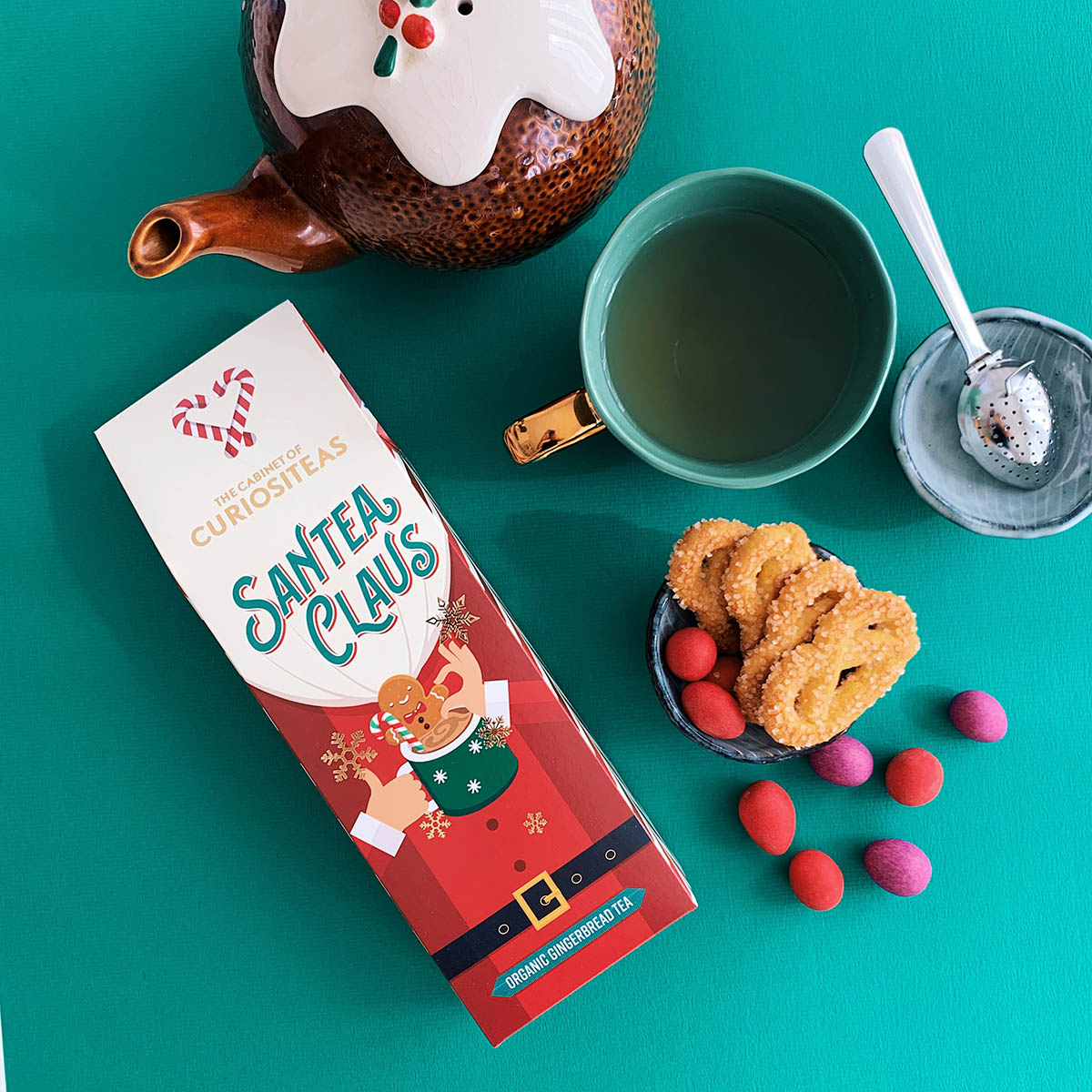 'Santea Claus' thee - Cadeauset incl. thee infuser