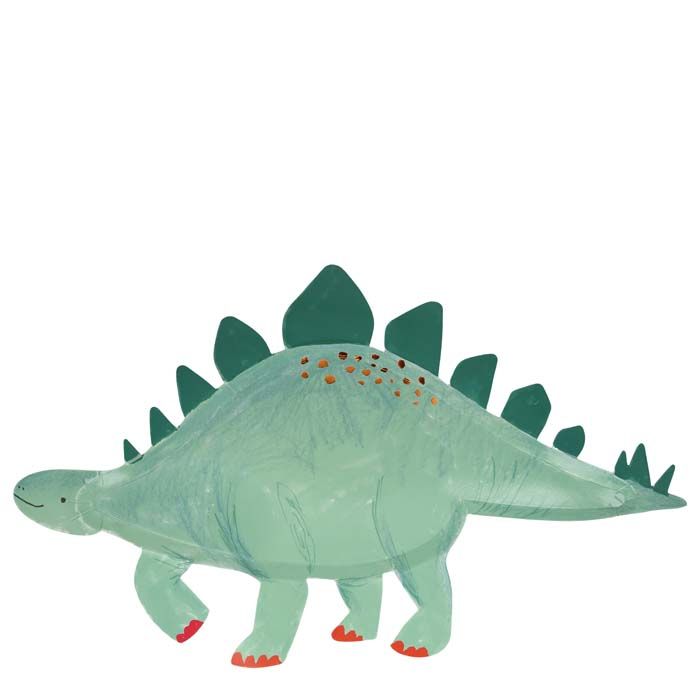 dino dinosaurus borden bordjes stegosaurus feest decoratie Meri Meri