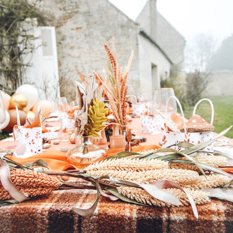 tafelloper warme kleuren herfst winter halloween kerst feest