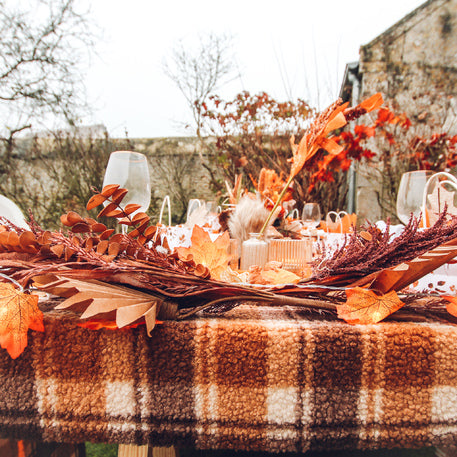 tafelloper warme kleuren herfst winter halloween kerst feest