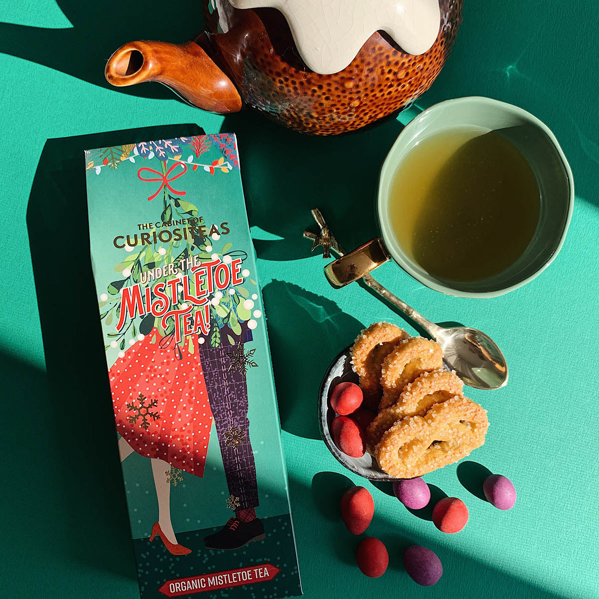 'Under the mistletoe' thee - Cadeauset incl. thee infuser