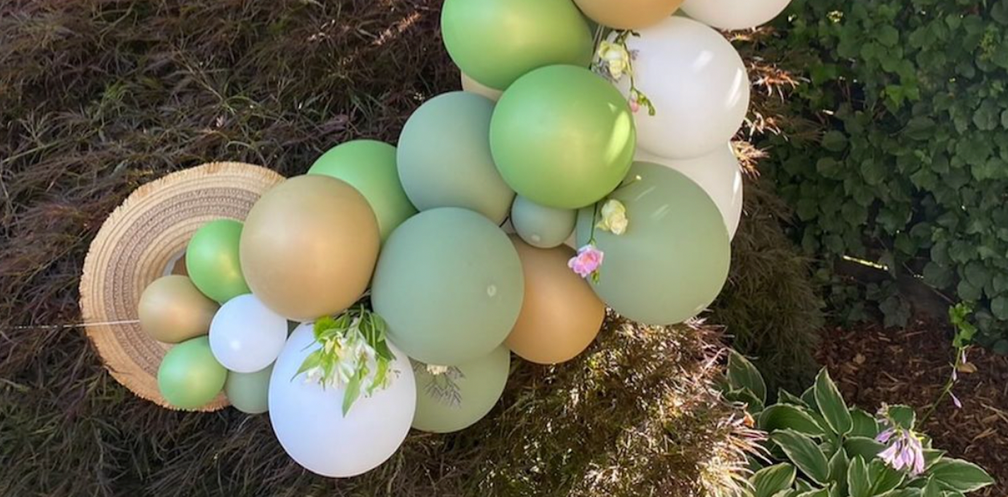 ballonslinger ballonnenboog zon zomer hitte