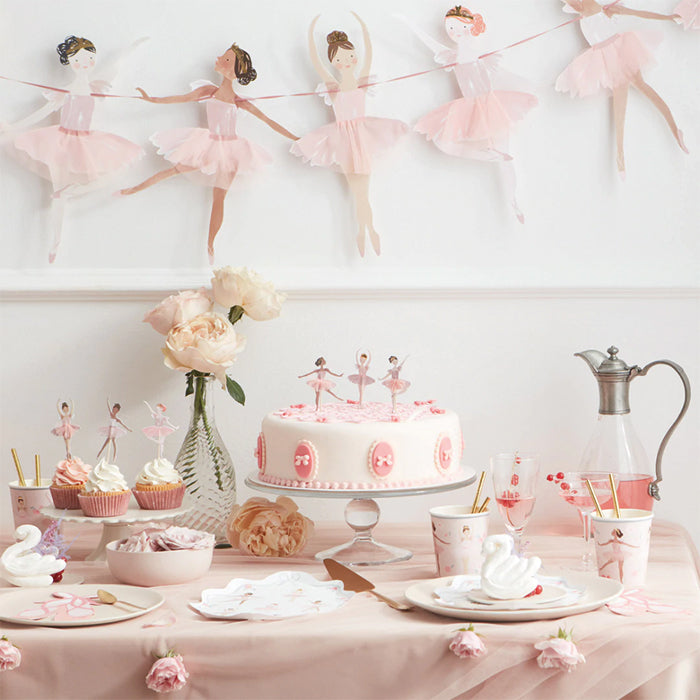 cupcake kit ballet ballerina's feest deco decoratie verjaardag bakken themafeest dansen