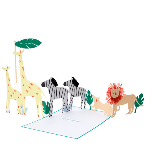 safari kaart dieren centerpiece