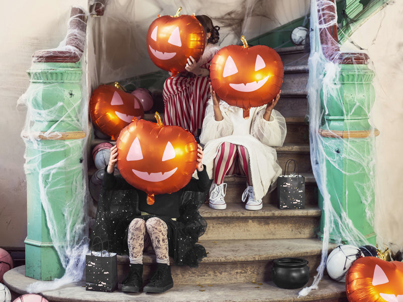 folieballon pompoen halloween feest deco