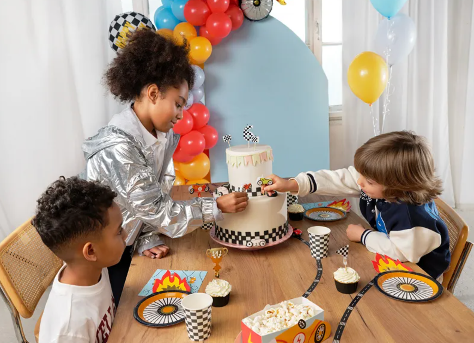 race auto topper feest deco decoratie verjaardag