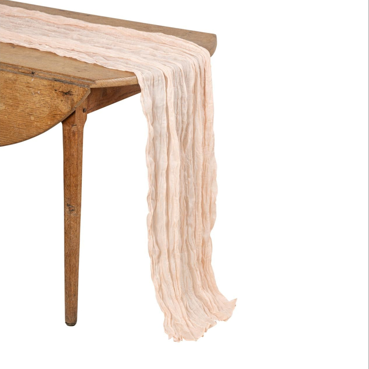 Tafelloper Cheesecloth Zacht Warm Roze (3m x 90cm)