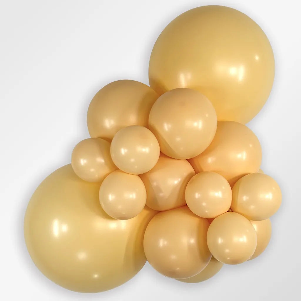 Ballon blush nude zacht pastel oranje