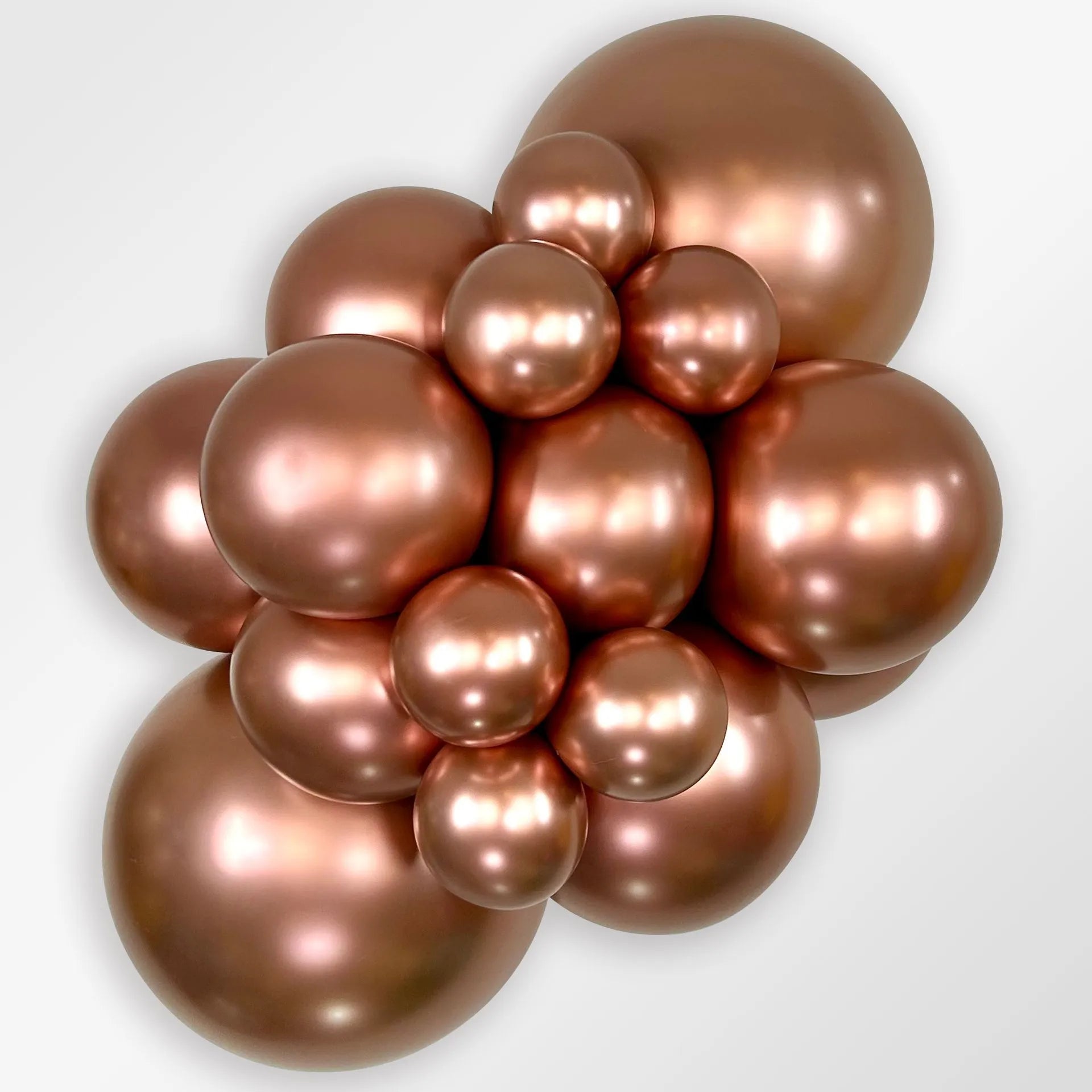 Ballon metallic rose goud