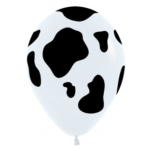 Ballon vlekken koe wit zwart