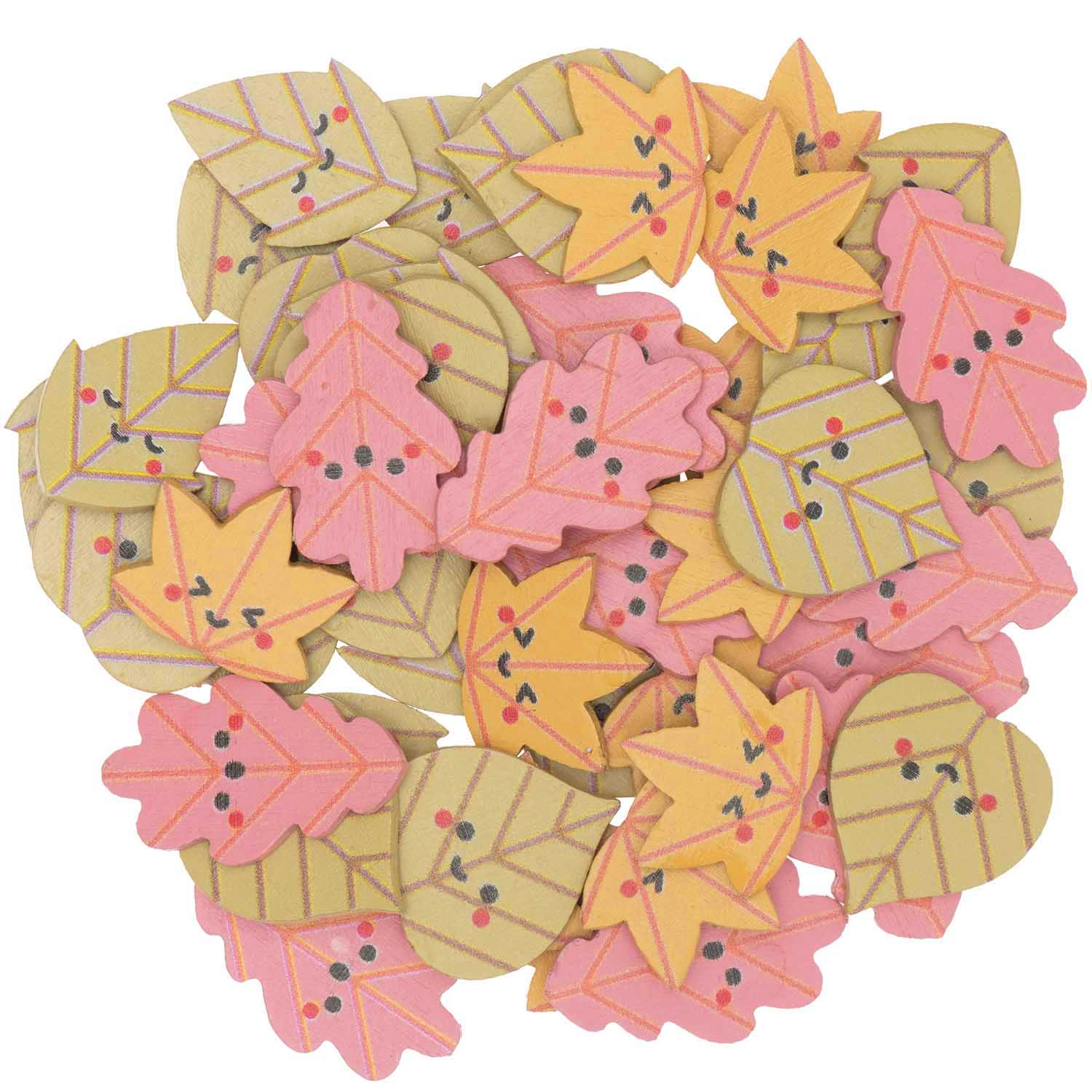 gekleurde bladeren confetti decoratie