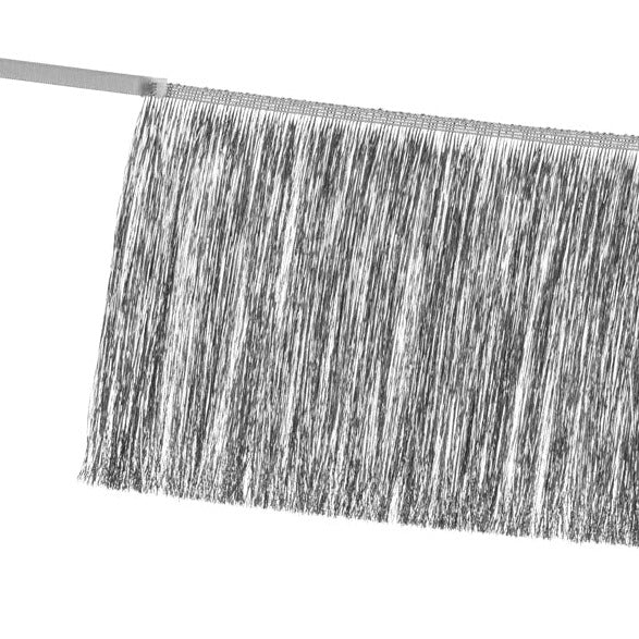 fringe slinger zilveren feest deco decoratie verjaardag