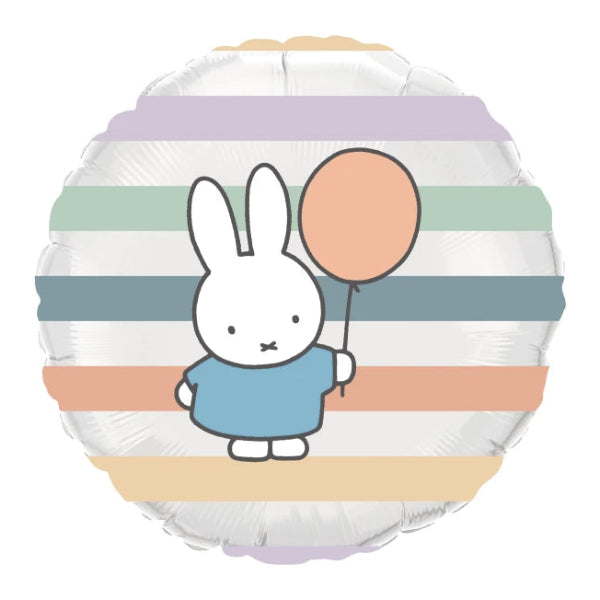 Folieballon Nijntje feest deco decoratie pastel feestversiering verjaardag miffy