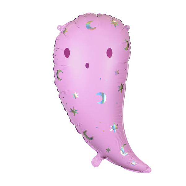Folieballon spook paars roze halloween deco