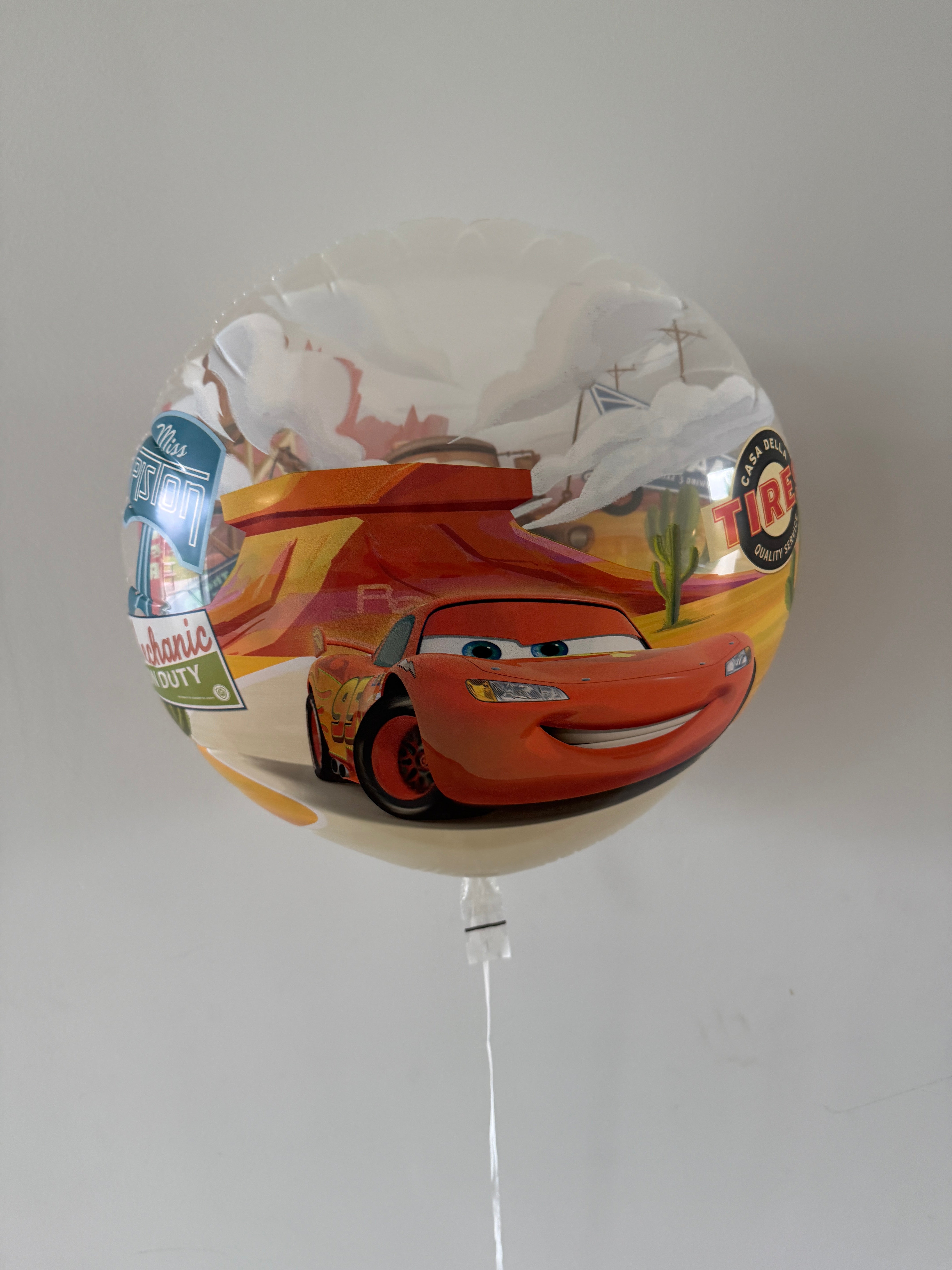Bubbel ballon Cars Disney Lightning McQueen en Mater - 56cm