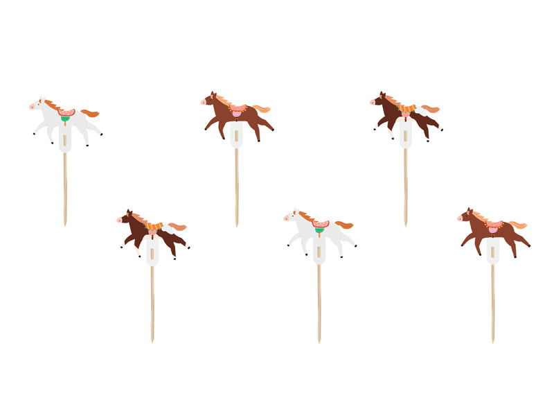 paarden taarttoppers feest deco decoratie taart cake