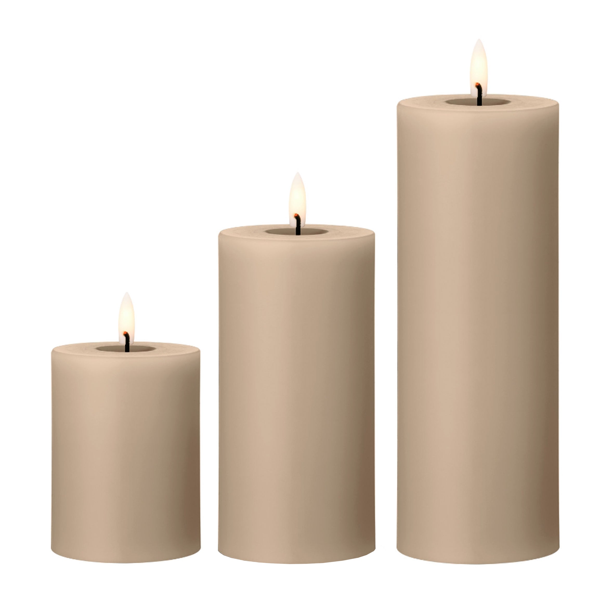 NOUGAT NOTEE STER ERIK beige nude kaarsen LED kaarsen feest deco decoratie tafel herfst winter