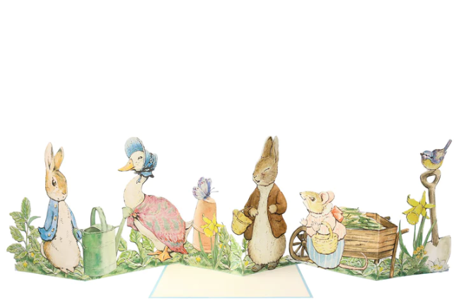 Pieter Konijn Peter Rabbit centerpiece deco decoratie verjaardag feest kaart