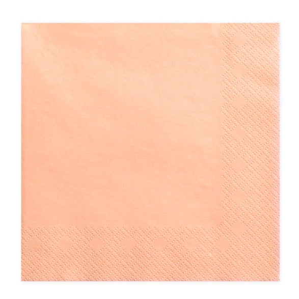 servetten oranje blush egaal modern strak feest deco verjaardag